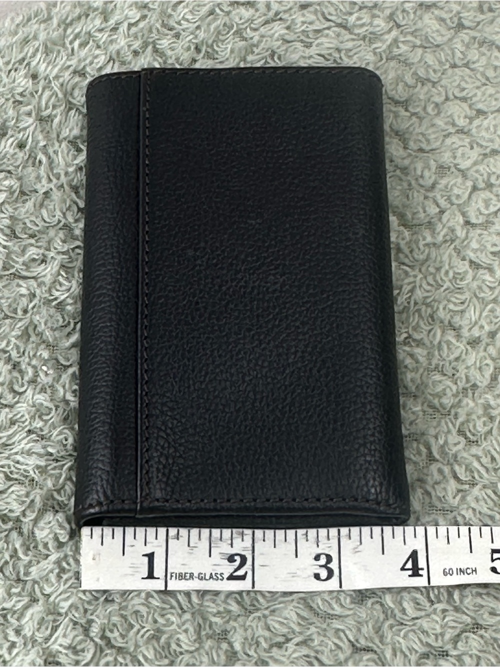 Dooney & Bourke Black Pebbled Leather Compact Wallet with Gold Plaque - Picture 12 of 14